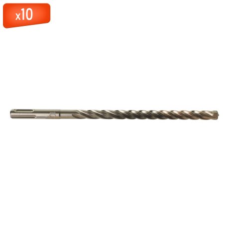 Foret MX4 SDS+ 4 taillants, 10 x 215 mm - x10 - MILWAUKEE