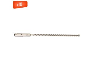 Foret MX4 SDS+ 4 taillants, 6 x 215 mm - x10 - MILWAUKEE
