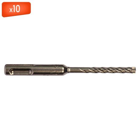 Foret MX4 SDS+ 4 taillants, 5,5 x 115 mm - x10 - MILWAUKEE