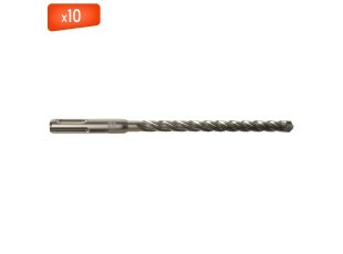 Foret MX4 SDS+ 4 taillants, 8 x 165 mm - x10 - MILWAUKEE