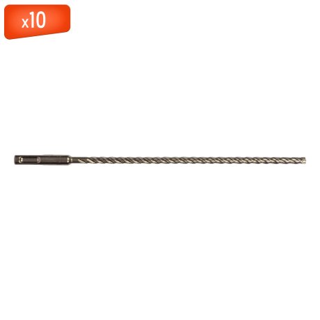 Foret MX4 SDS+ 4 taillants, 6,5 x 215 mm - x10 - MILWAUKEE
