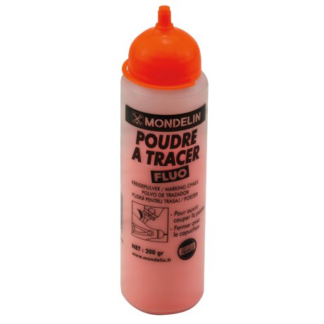 Poudre à tracer orange fluo 200g - MONDELIN