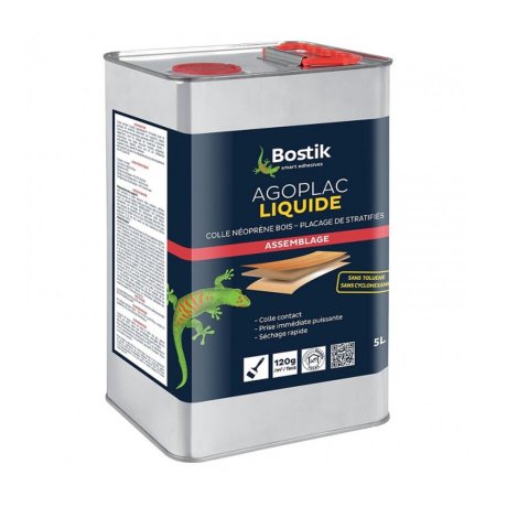 Colle néoprène liquide AgoPlac 5L - BOSTIK