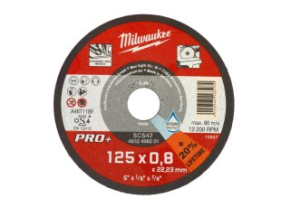 Disque à tronçonner Ø125 mm Pro+ métaux minces SCS 42 / 125 x 0,8 x 22 mm - x1 - MILWAUKEE