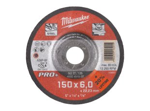 Meule à ébarber métal Ø150 mm Pro+ SG 27/150 x 6 x 22 mm - x1 - MILWAUKEE
