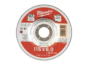 Meule à ébarber métal Ø115 mm Contractor SG 27/115 x 6 x 22 mm - x1 - MILWAUKEE