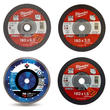 Disques 180 mm à ébarber et tronçonner
