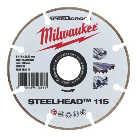 Disque diamant Premium Steelhead™ 115 mm - MILWAUKEE