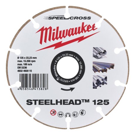 Disque diamant Premium Steelhead™ 125 mm - MILWAUKEE