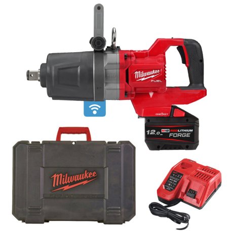 Boulonneuse 1" poignée D One-Key™ M18 Fuel™ O'Ring avec 2 batteries 12 Ah + chargeur - MILWAUKEE