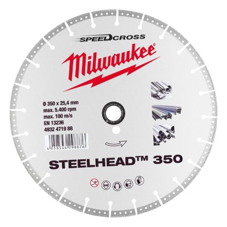 Disque diamant Premium Steelhead™ 350 mm - MILWAUKEE