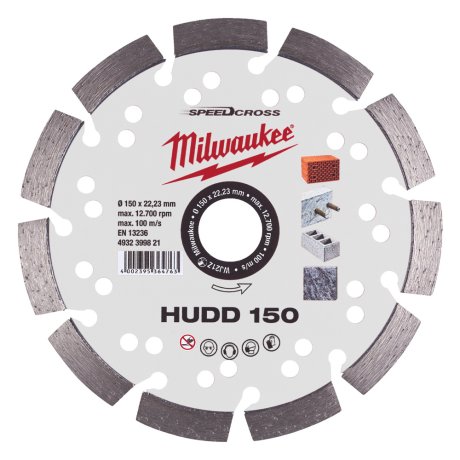 Disque diamant universel 150 mm Speedcross HUDD - MILWAUKEE