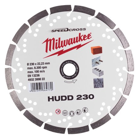 Disque diamant universel 230 mm Speedcross HUDD - MILWAUKEE