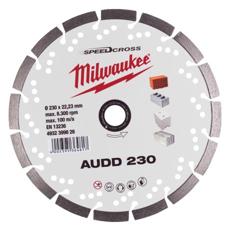 Disque diamant Speedcross AUDD 230 mm - MILWAUKEE