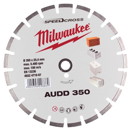 Disque diamant Speedcross AUDD 350 mm - MILWAUKEE
