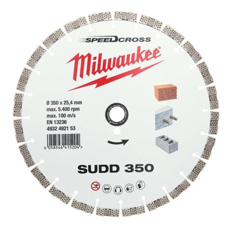 Disque diamant à rainurer Speedcross™ 350 mm SUDD - MILWAUKEE