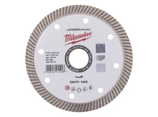 Disque diamant turbo Speedcross™ 125 mm DHTI carrelage - MILWAUKEE
