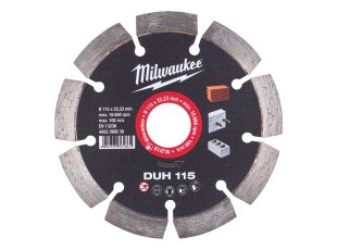 Disque diamant DUH 115 mm matériaux durs - MILWAUKEE