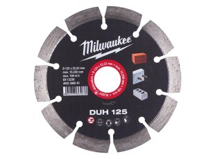 Disque diamant DUH 125 mm matériaux durs - MILWAUKEE