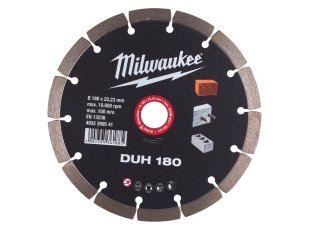 Disque diamant DUH 180 mm matériaux durs - MILWAUKEE