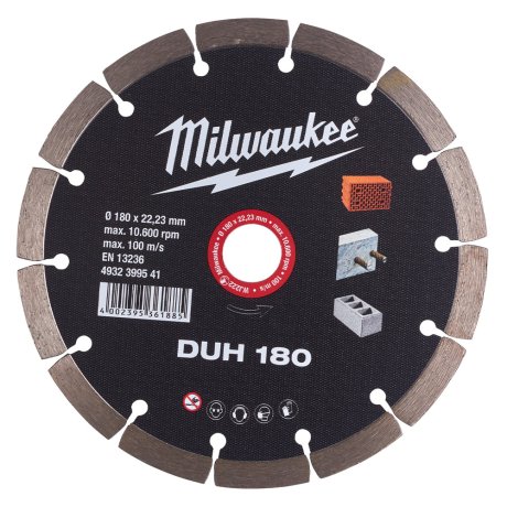 Disque diamant DUH 180 mm matériaux durs - MILWAUKEE