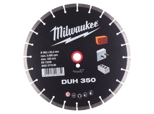 Disque diamant DUH 350 mm matériaux durs - MILWAUKEE
