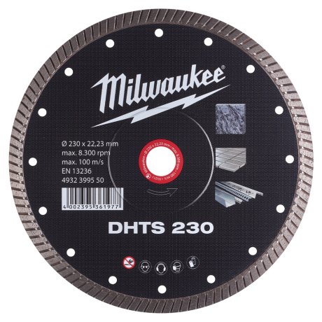 Disque diamant finition turbo DHTS 230 mm coupe fine - MILWAUKEE