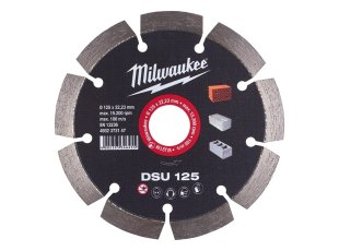 Disque diamant rainurage DSU 125 mm matériaux durs - MILWAUKEE