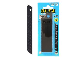 Étui de 10 lames 9 mm ABB-10B, noires - OLFA