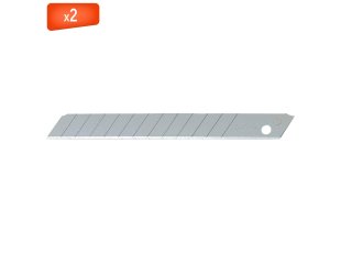 2 lames 9 mm AB de rechange, étui papier - OLFA