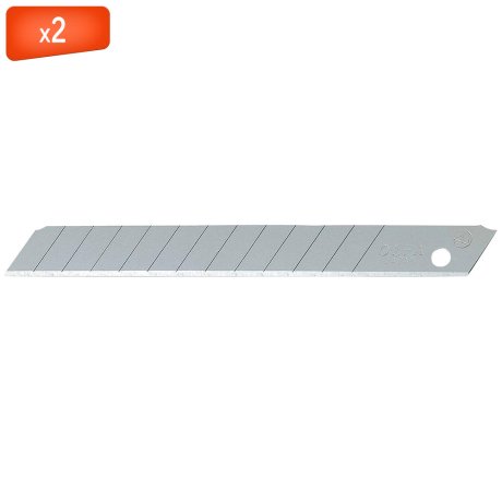 2 lames 9 mm AB de rechange, étui papier - OLFA