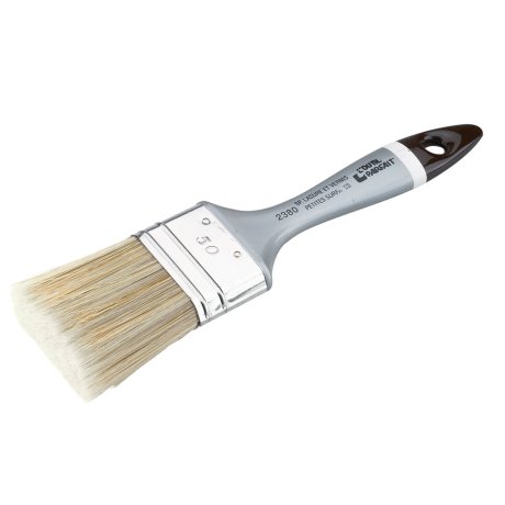 Brosse plate lasure traitement bois, manche polypro, 40 mm - L'OUTIL PARFAIT