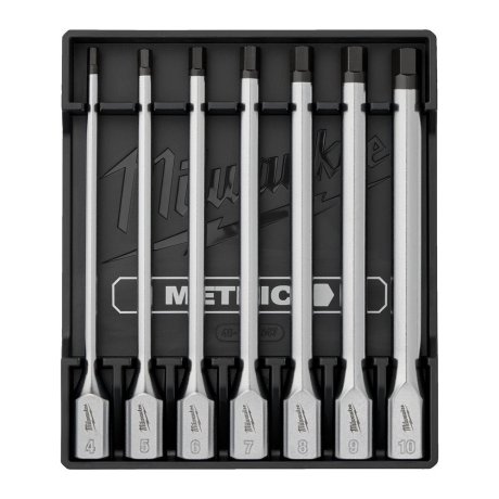 Coffret 7 douilles embout Hex métrique 3/8" 4-10 mm - MILWAUKEE