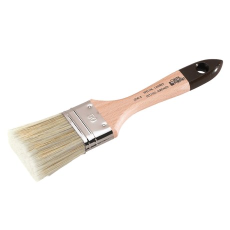 Brosse plate lasure traitement bois, manche bois, 40 mm - L'OUTIL PARFAIT