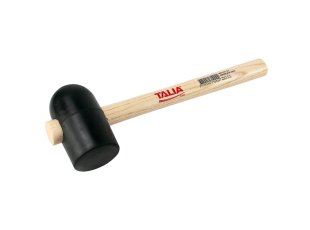 Maillet forme tonneau caoutchouc noir 90 mm - TALIAPLAST