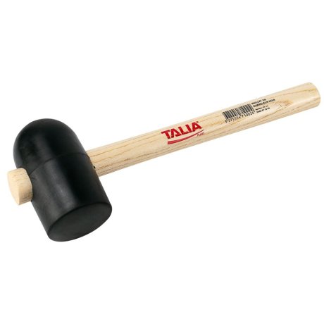 Maillet forme tonneau caoutchouc noir 90 mm - TALIAPLAST