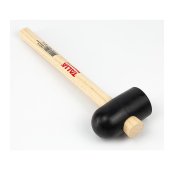 Maillet forme tonneau caoutchouc noir 90 mm - TALIAPLAST