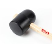 Maillet forme tonneau caoutchouc noir 90 mm - TALIAPLAST