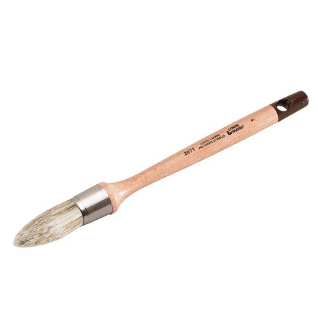 Brosse à rechampir lasure, manche en bois, taille 0 - L'OUTIL PARFAIT