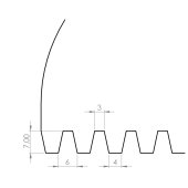 Couteau ITE cranté, manche ergonomique, taille au choix - L'OUTIL PARFAIT