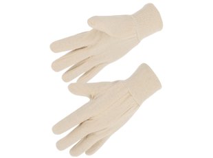 Gants coton jersey écru poignet tricot taille 10 - SINGER Safety