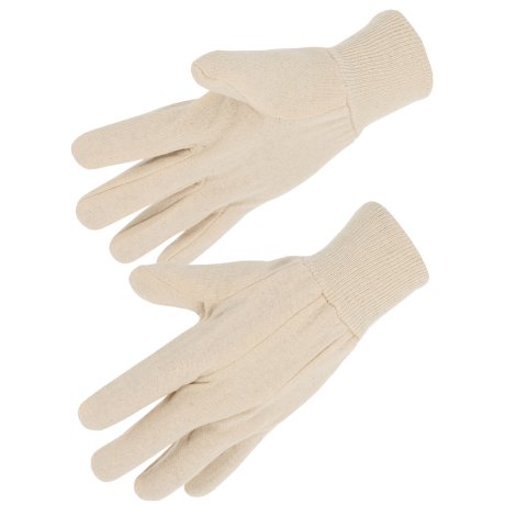 Gants coton jersey écru poignet tricot taille 8 - SINGER Safety