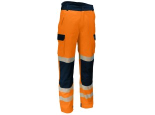 Pantalon de travail orange haute visibilité 270 g/m², taille au choix - SINGER Safety