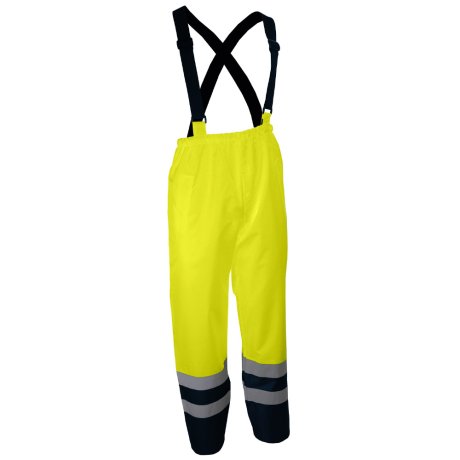 Pantalon à bretelles jaune haute visibilité imperméable, taille au choix - SINGER Safety