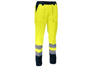 Pantalon de travail jaune haute visibilité 245 g/m², taille au choix - SINGER Safety