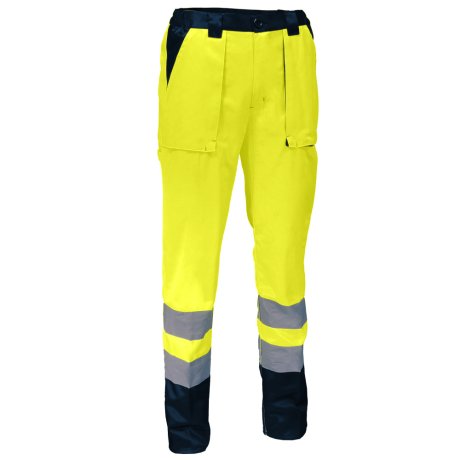 Pantalon de travail jaune haute visibilité 245 g/m², taille au choix - SINGER Safety