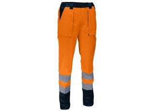 Pantalon de travail orange haute visibilité 245 g/m², taille au choix - SINGER Safety