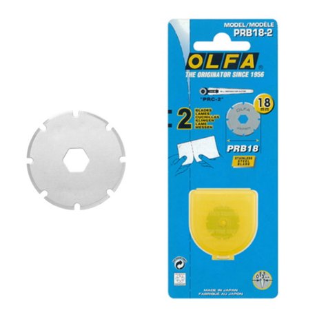 2 lames Rotary 18 mm Perforation PRB-18, découpe droite pointillée - OLFA