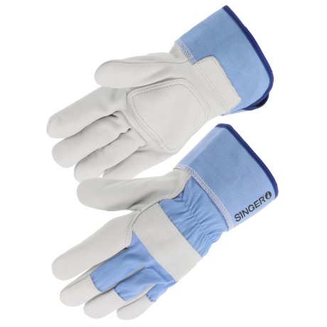 Gants de manutention cuir fleur bovin renforcé taille 10 - SINGER Safety