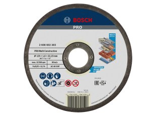 Disque à tronçonner Ø125 mm Pro Multi Construction - BOSCH